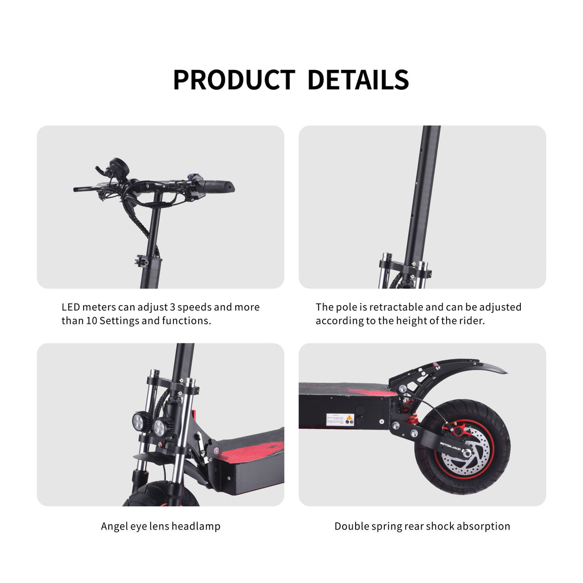 STH10G Off-Road E-Scooter | 70km/h | 80km Range | Foldable Design