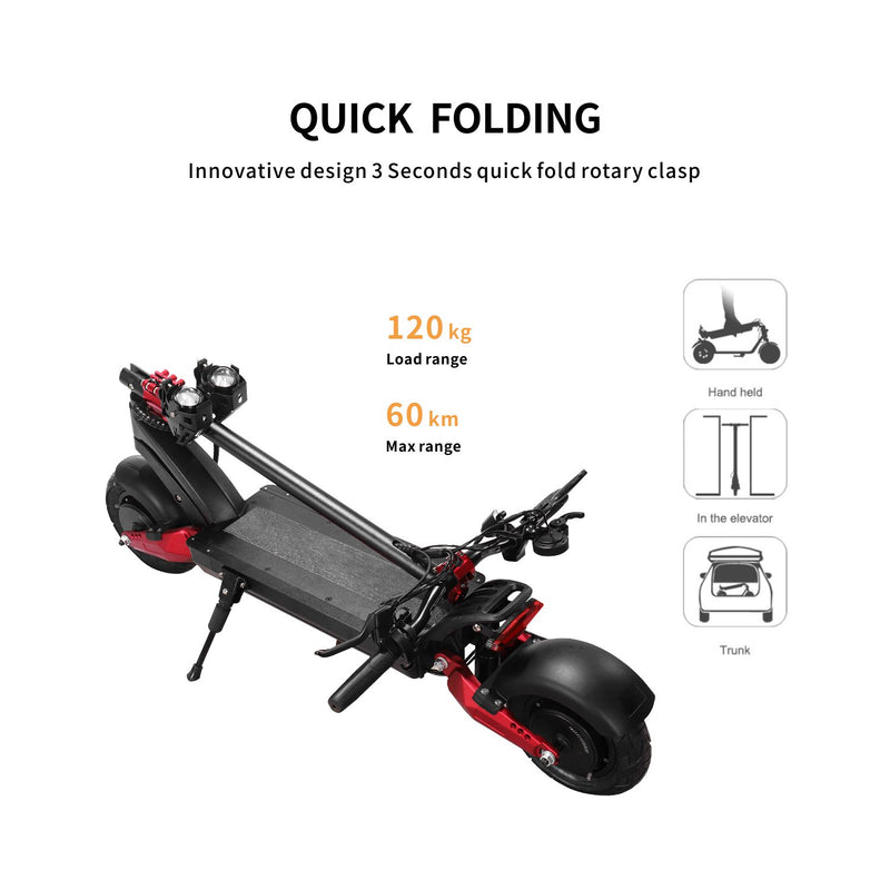 OW-STH07X Off-Road E-Scooter | 70km/h | 60km Range | Foldable Design