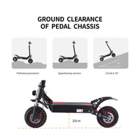 Dual Motor Strong Power Long Range Battery Safety Management System City Riding Off Road Adventure Electric Scooter STH10G
